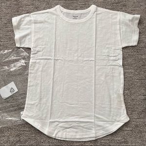 Lot of 5 Madewell Whisper Cotton Ribbed Crewneck - size Small 2 wht, 2 blk, 1 gr